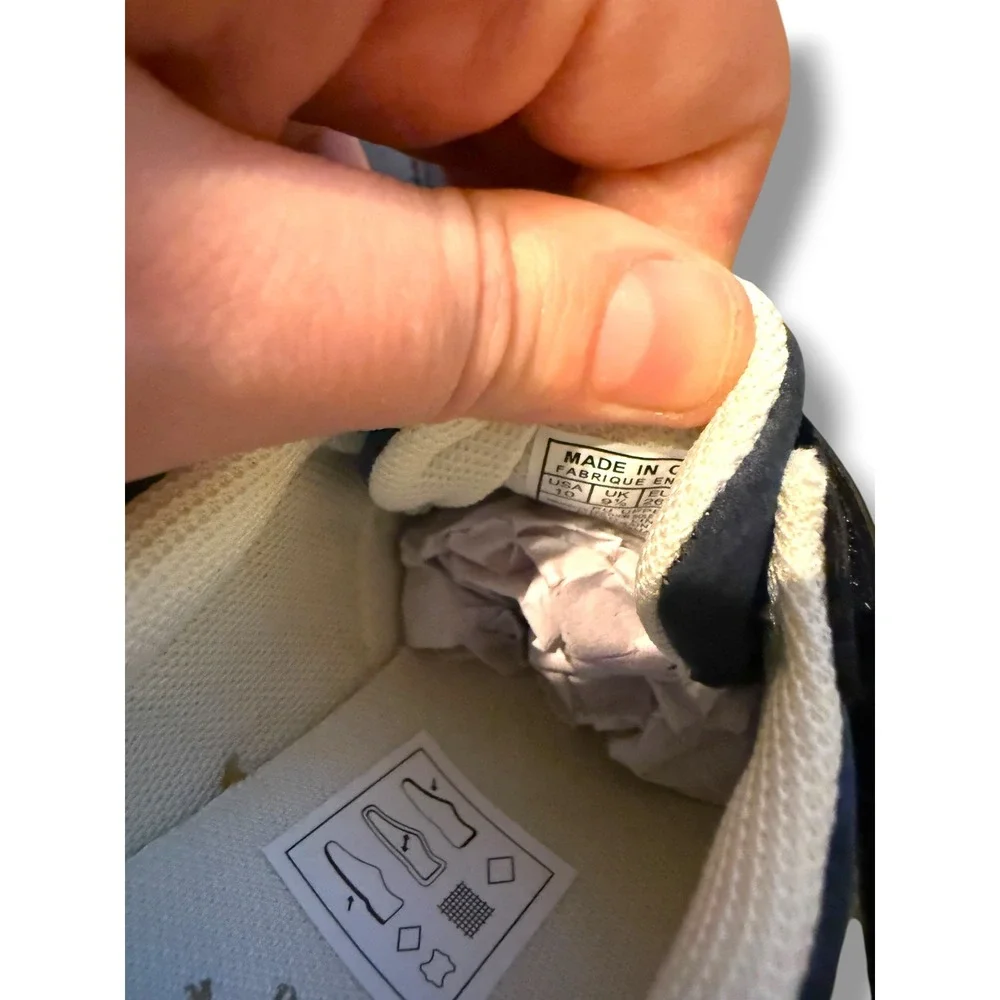 Polo Ralph Lauren Train 85 Sneaker Toddler 10 Navy Blue Suede‎ Hook & Loop NEW